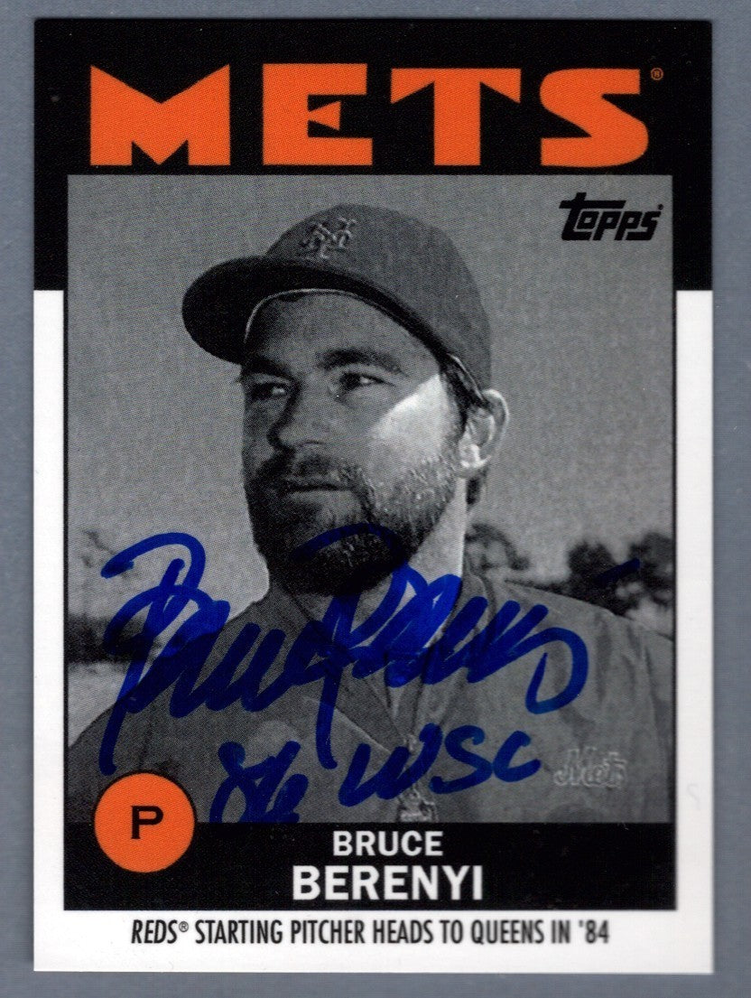 Bruce Berenyi Signed 2021 Topps Once Upon a Time in Queens 3 B/W 86 WSC LSCM COA0