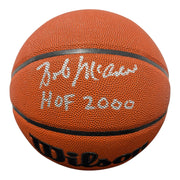 Bob McAdoo Signed Wilson NBA Basketball w/ HOF 2000 JSA Witness COA0
