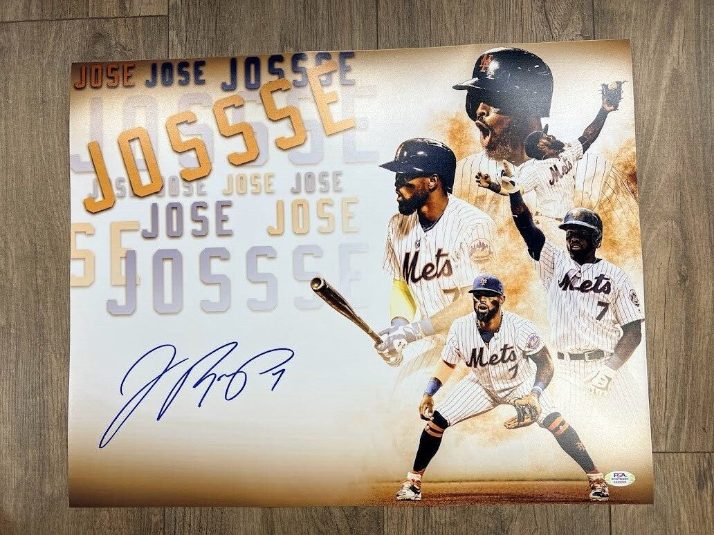 Jose Reyes Signed Auto Autographed 16x20 Photo New York Mets EDIT PSA ITP COA0