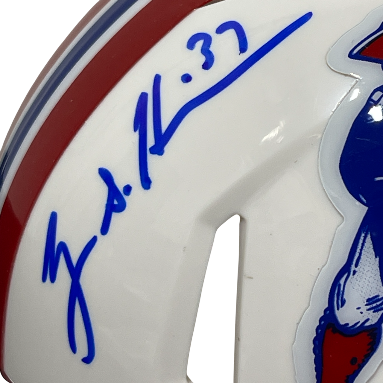 Rodney Harrison Signed New England Patriots TB Mini Helmet Beckett Wit BAS COA1