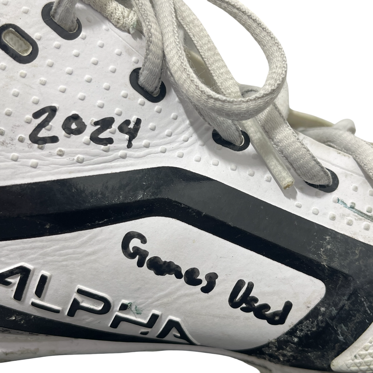 Jamien Sherwood Signed 2024 Game Used Football Cleats (PAIR) Beckett Wit BAS COA8