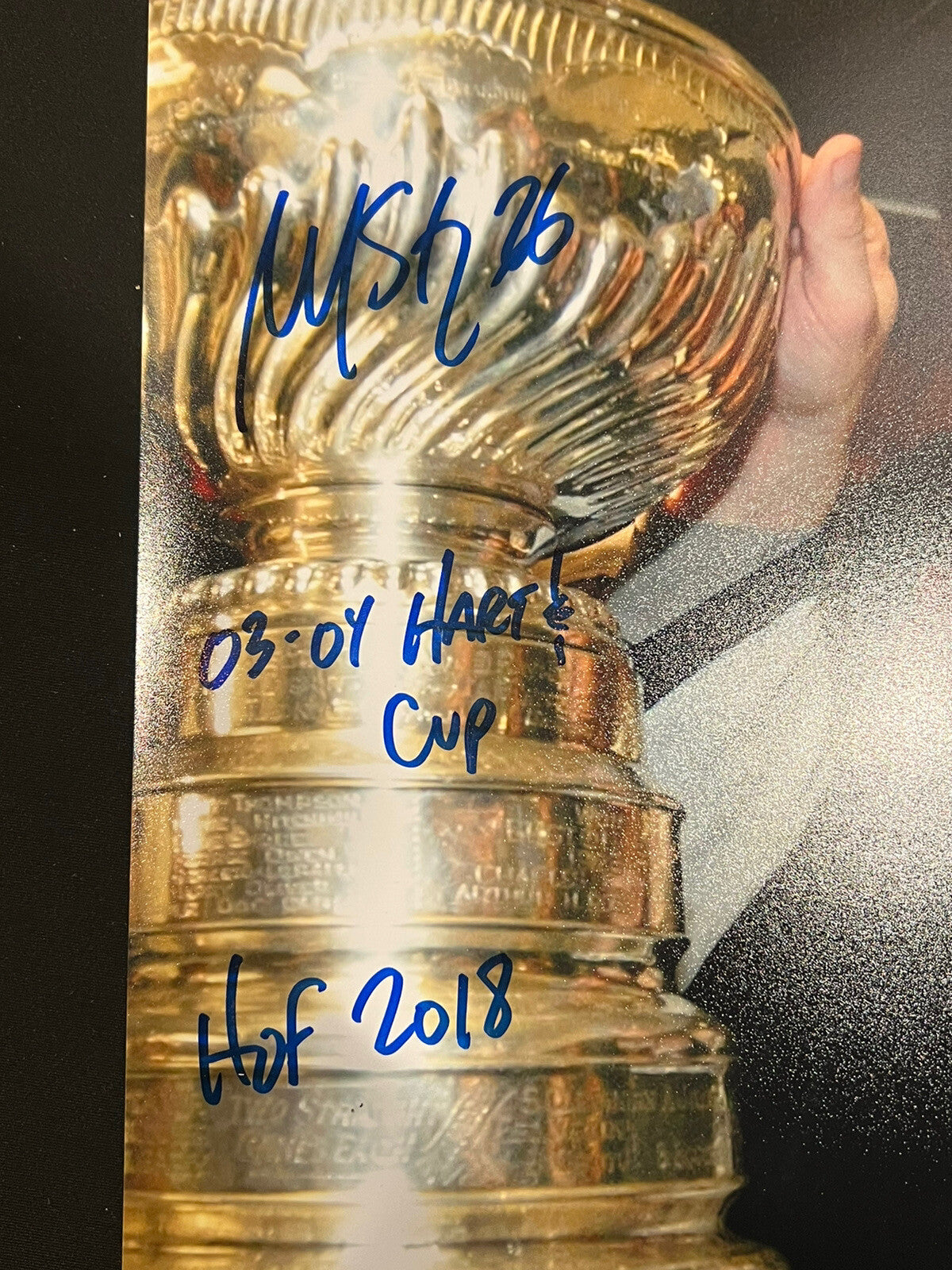 Martin St. Louis Signed Auto Tampa Bay Lightning 11x14 Photo 3x Ins PSA ITP COA1