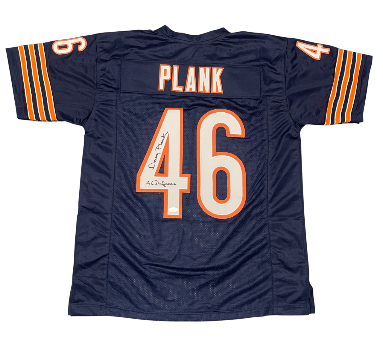 Doug Plank Signed Chicago Bears Custom Jersey w/ 46 Defense Beckett BAS COA0