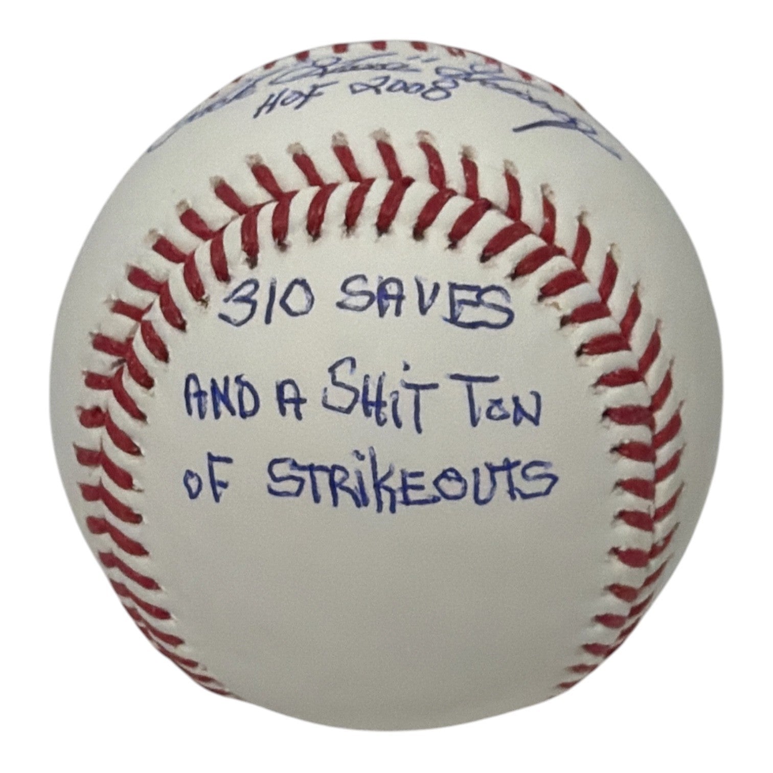 Rich "Goose" Gossage Signed ROMLB Baseball w/ 6x Stat Insc JSA COA Yankees HOF2