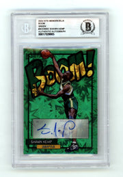 Shawn Kemp 2024 Hits Memorabilia BOOM Green #/5 Signed BGS BAS Auto Sonics0