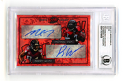 Mike Vick & Roddy White 2024 Hits Memorabilia BOOM Red /5 Signed BGS BAS Auto0