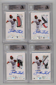 Jonathan India 2021 Hits Memorabilia Champions Ice Patch Auto RC #/6 BGS0