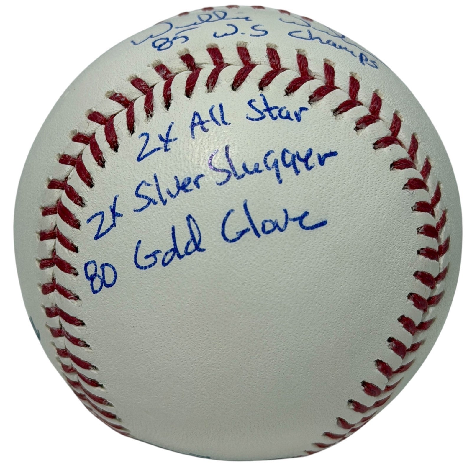 Willie Wilson Signed Autographed ROMLB Baseball w/ 6x Stat Insc JSA Witness COA2