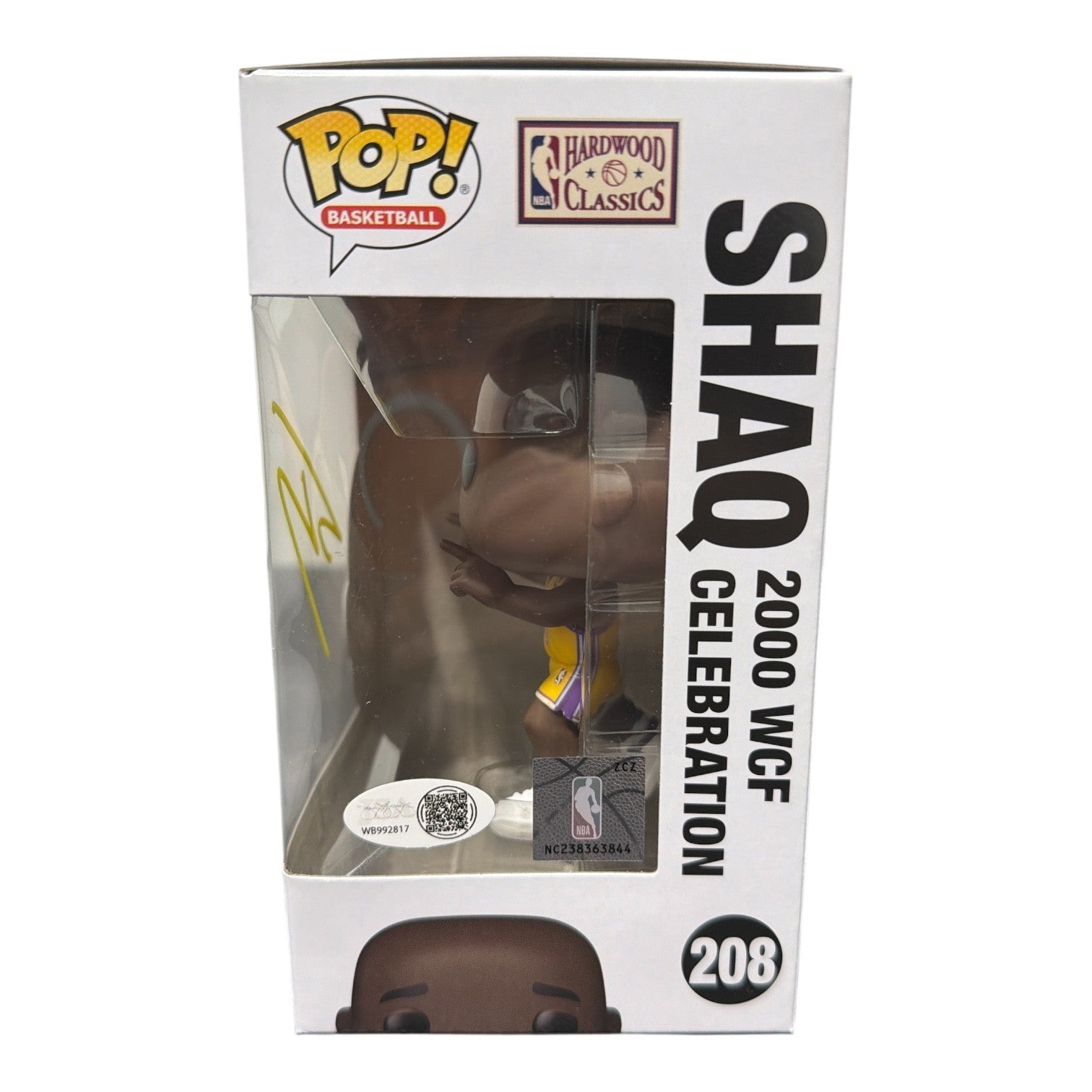 Shaquille O'Neal Signed Lakers 2000 WCF Celebration Funko Pop 208 JSA W COA Shaq4