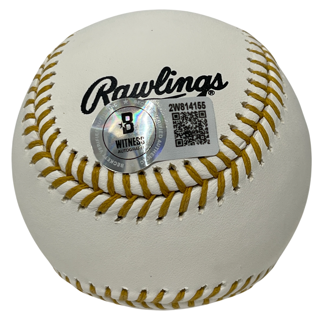 Mike Lowell Signed Rawlings Gold Glove Baseball Beckett Witness BAS COA1