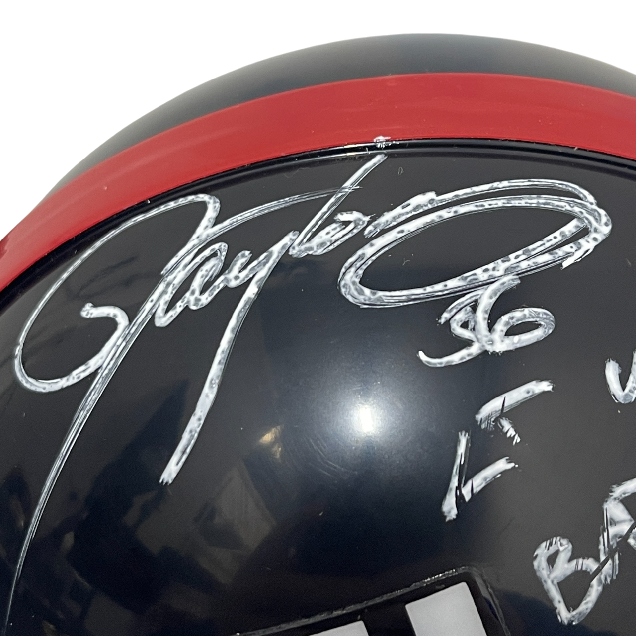 Lawrence Taylor Signed Giants TB Mini Helmet w/ Bad MFer Beckett Wit BAS COA A1