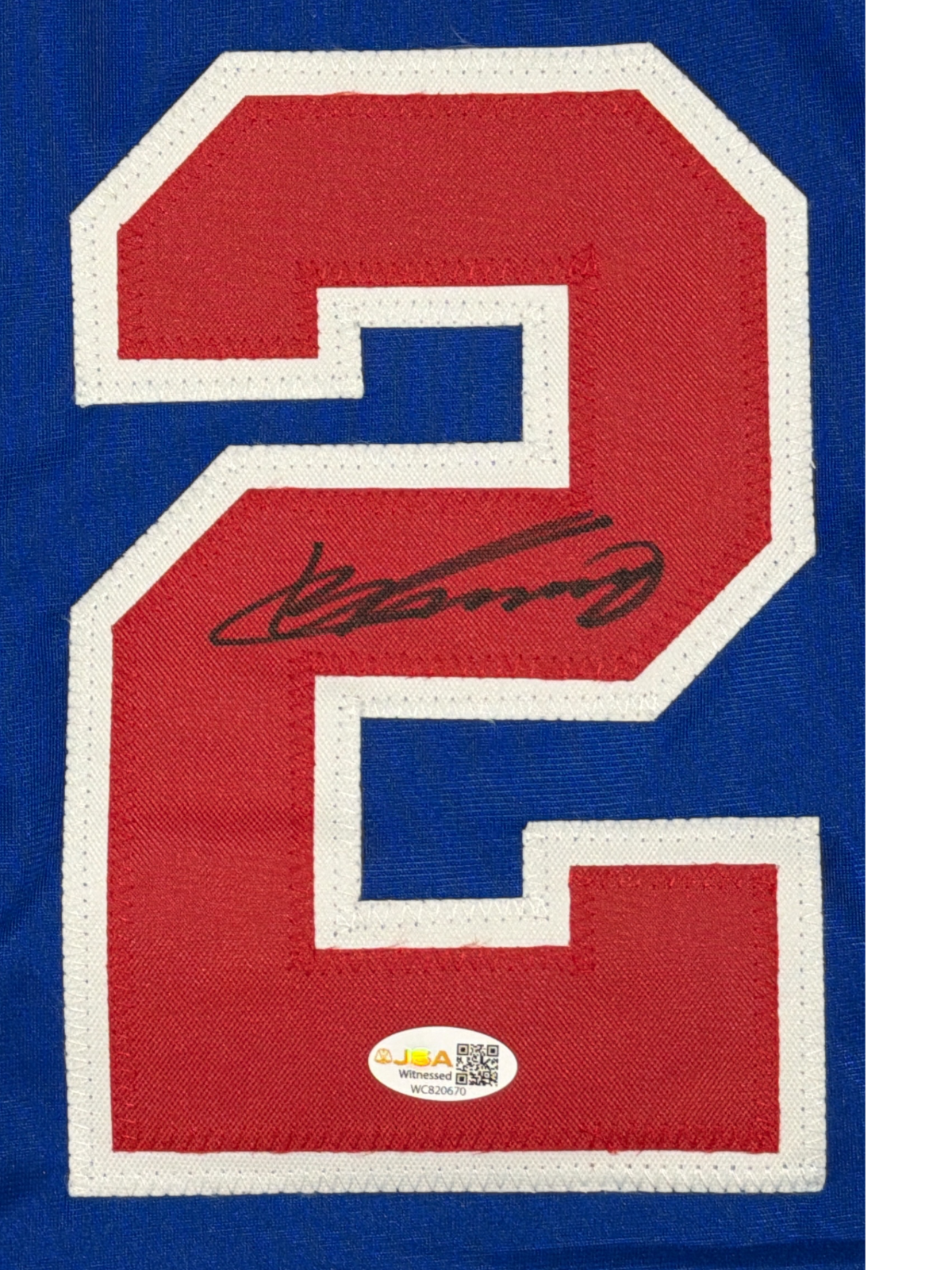Vladimir Guerrero Signed Montreal Expos Custom Jersey JSA Witness COA1