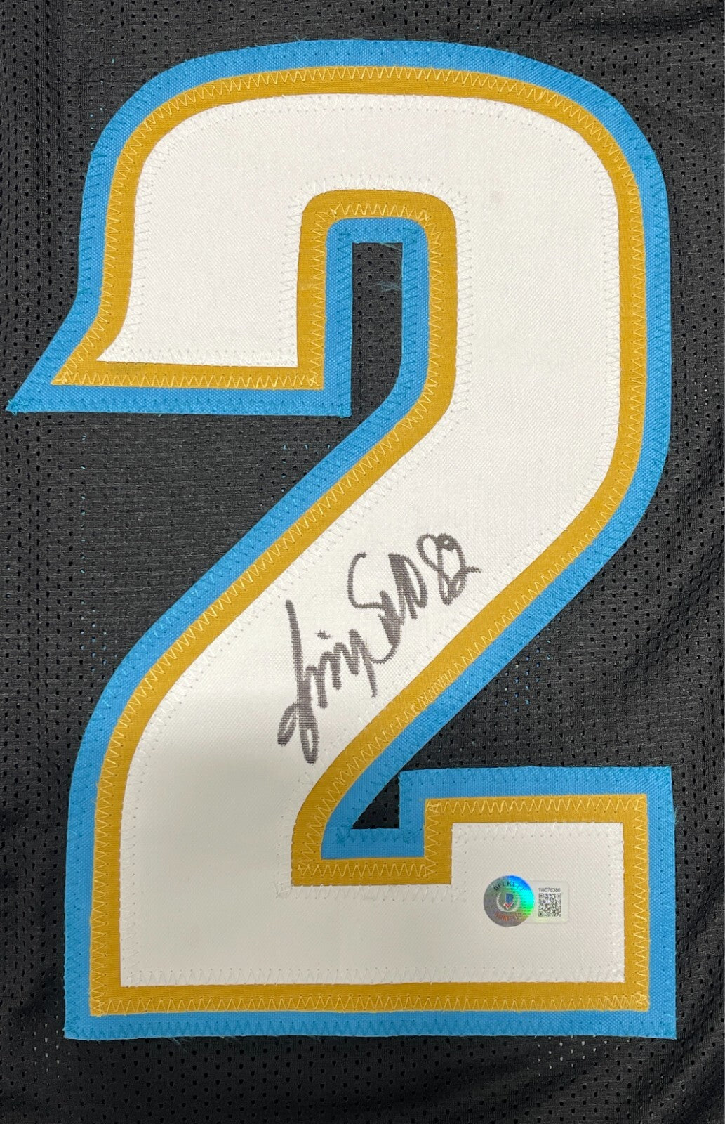 Jimmy Smith Signed Jacksonville Jaguars Custom Jersey Beckett Witness BAS COA1