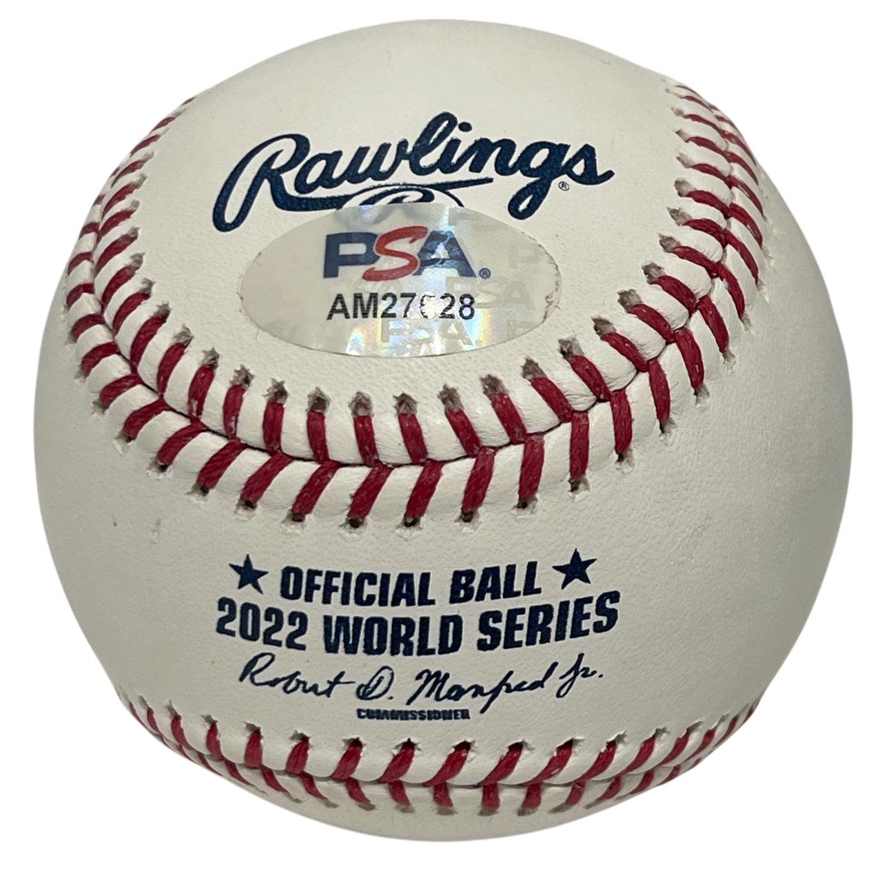 Bill Murphy & Josh Miller Dual Signed Auto 2022 World Series Baseball PSA COA1