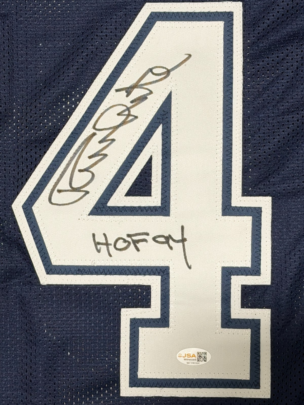 Randy White Signed Dallas Cowboys Custom Jersey w/ HOF 94 JSA Witness COA1