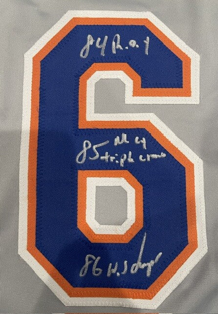 Dwight "Doc" Gooden Signed Custom Jersey NY Mets w/ 4 Insc. JSA WIT COA2