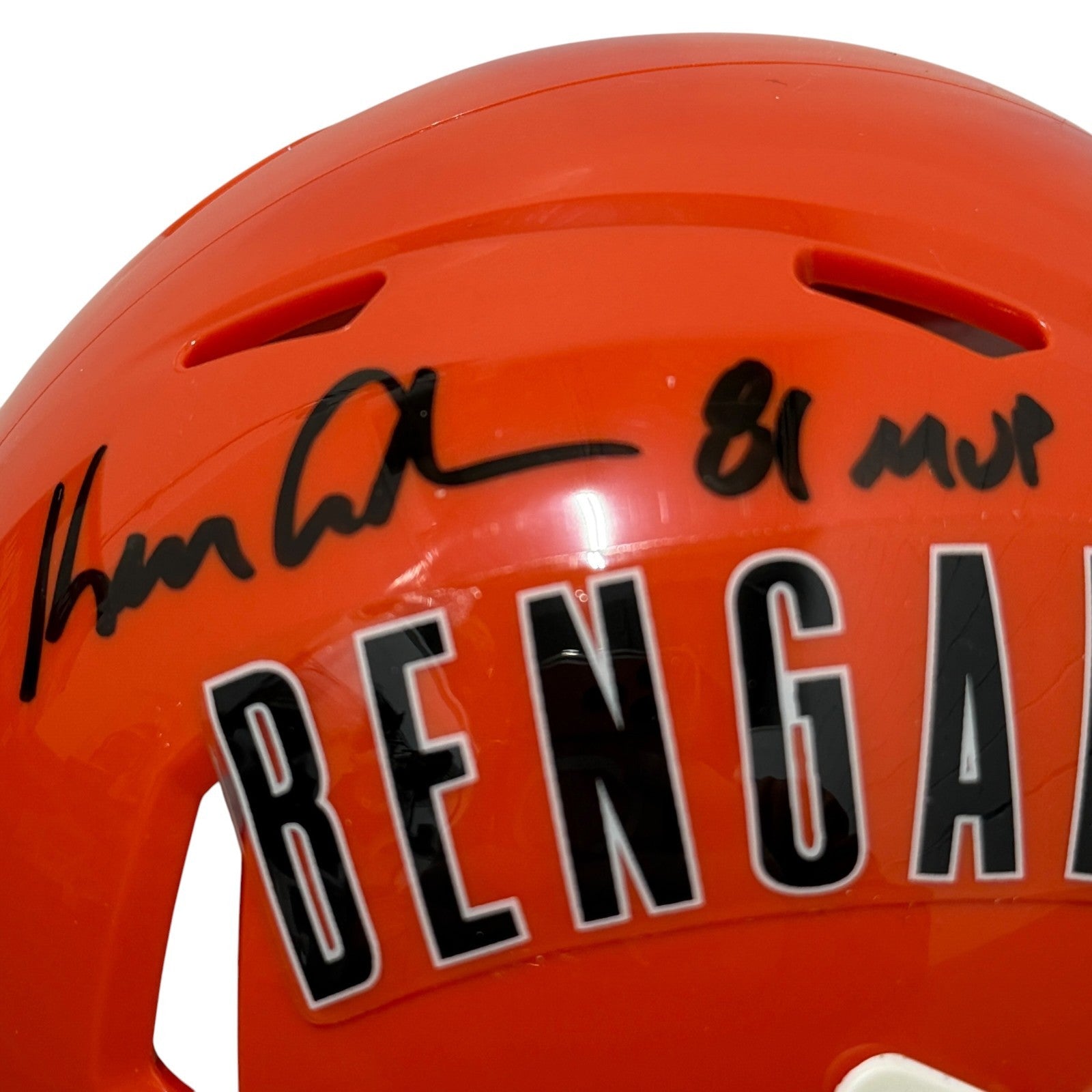 Ken Anderson Signed Cincinnati Bengals TB Mini Helmet w/ 81 MVP JSA Witness COA1