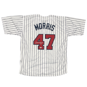 Jack Morris Signed Minnesota Custom Jersey w/ #47 Beckett Witness BAS COA0