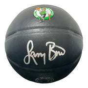 Larry Bird Signed Boston Celtics Premier Black Basketball JSA W COA Bird Holo B0