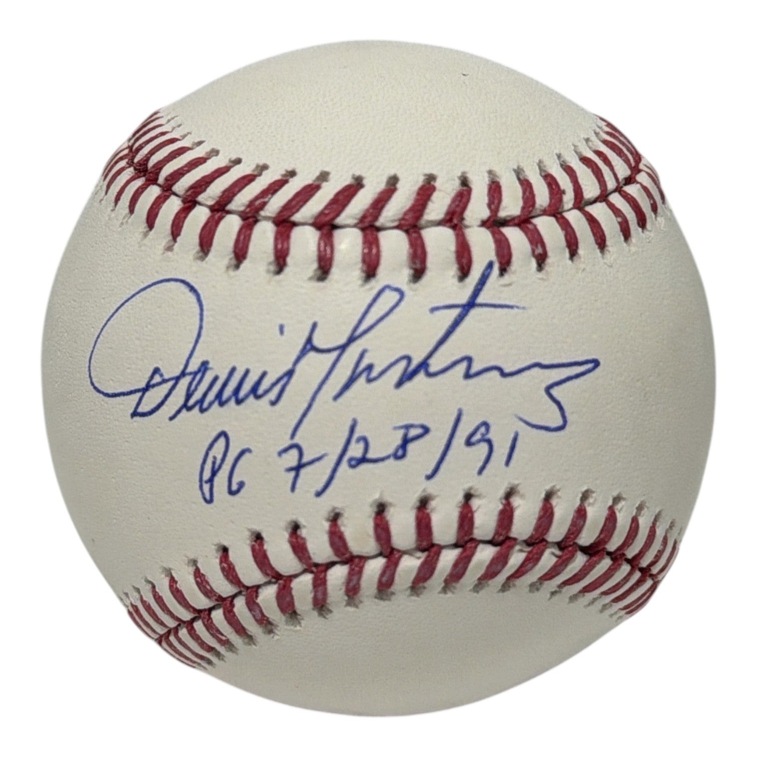 Dennis Martinez Signed Autographed ROMLB Baseball w/ PG 7/28/93 JSA Witness COA0