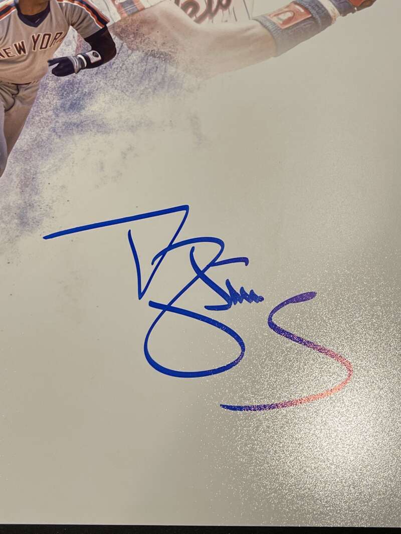 Darryl Strawberry Signed Autographed 16x20 Photo New York Mets JSA COA1