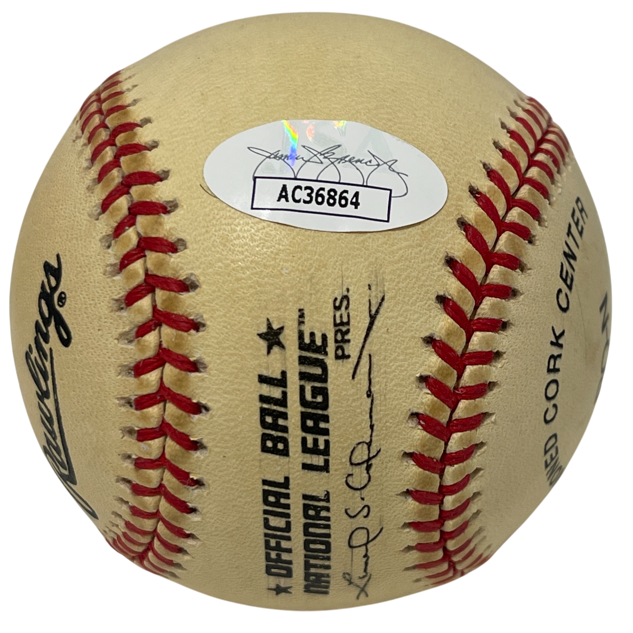 Mike Piazza Signed Rawlings National League Baseball New York Mets JSA COA K5