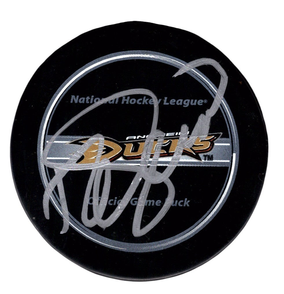 Teemu Selanne Signed Autographed Anaheim Ducks Official Game Puck JSA COA0