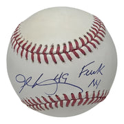 John Rocker Signed Autographed ROMLB Baseball w/ F**K NY JSA Witness COA0