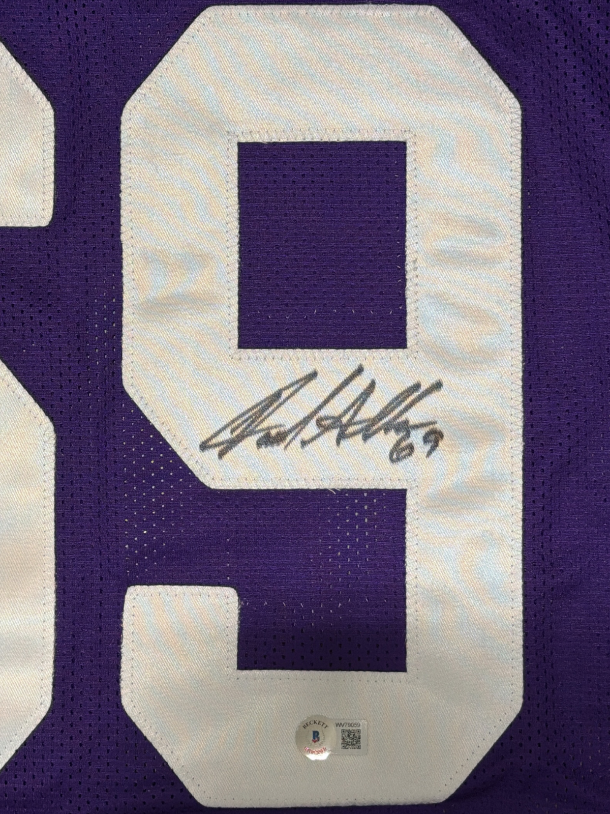 Jared Allen Signed Minnesota Vikings Custom Jersey Beckett Witness BAS COA1
