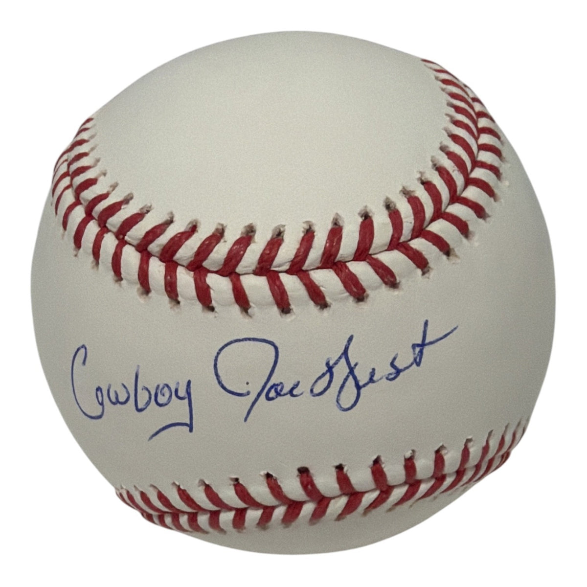 Joe West Signed Autographed ROMLB Baseball w/ Cowboy JSA COA0