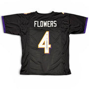 Zay Flowers Signed Baltimore Ravens Custom Jersey Beckett Witness BAS COA0