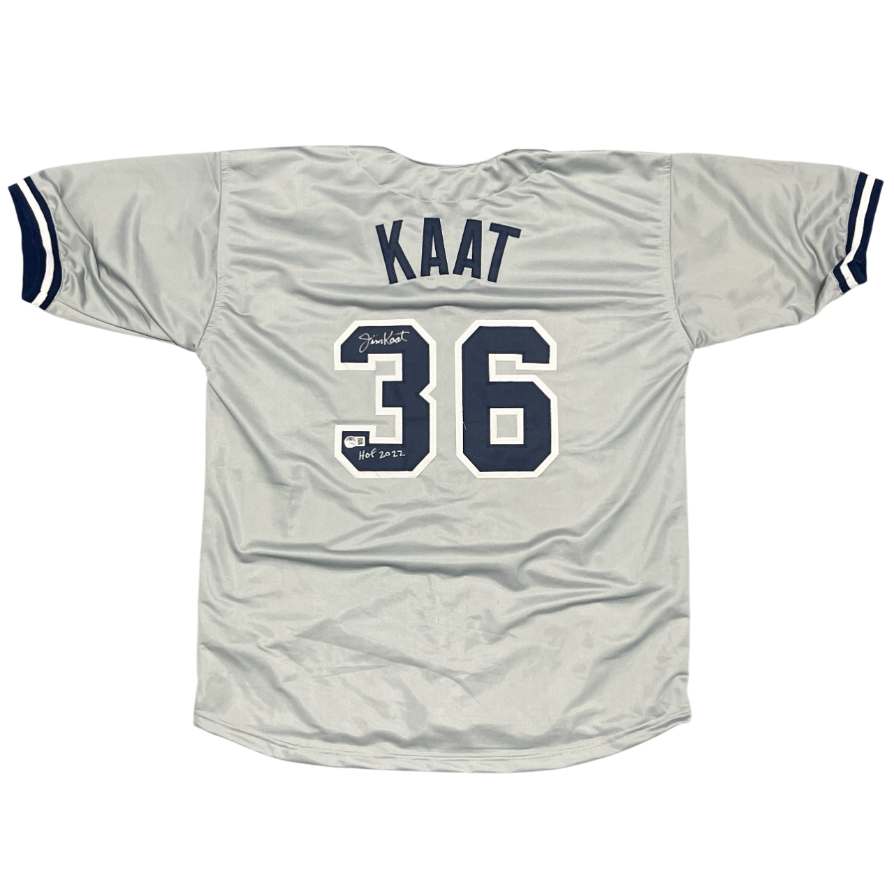 Jim Kaat Signed NY Yankees Custom Jersey w/ HOF 2022 Beckett Witness BAS COA0