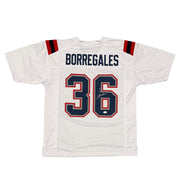 Andres Borregales Signed New England Patriots Custom Jersey JSA Witness COA0