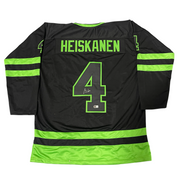 Miro Heiskanen Signed Dallas Stars Custom Black Jersey Beckett Witness BAS COA0