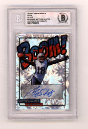 Matthew Slater 2024 Hits Memorabilia BOOM Silver Signed BGS BAS Auto Patriots0