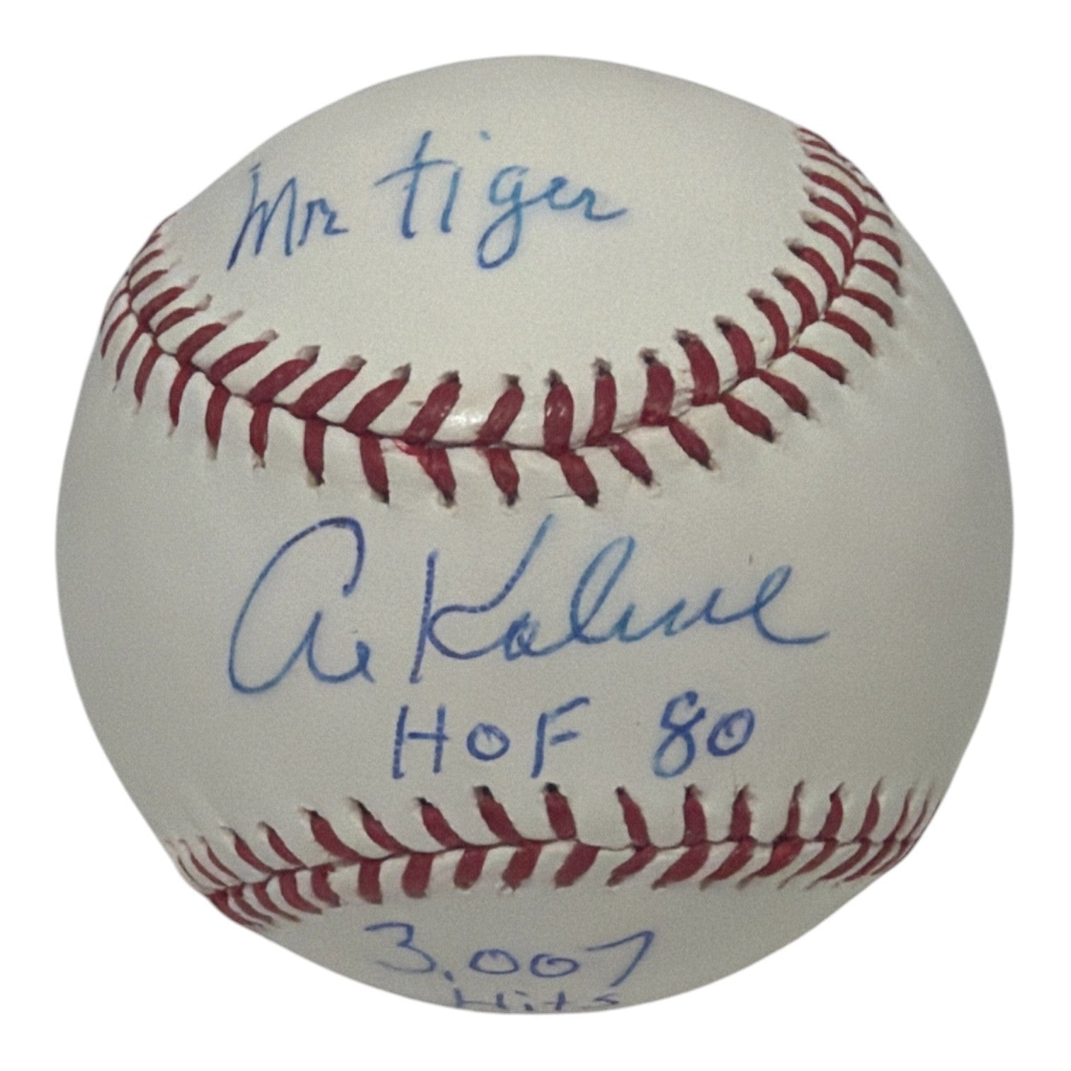 Al Kaline Signed Autographed ROMLB Baseball w/ 4x Ins STEINER COA Detroit Tigers0