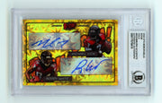 Mike Vick & Roddy White 2024 Hits Memorabilia BOOM Gold /10 Signed BGS BAS Auto0