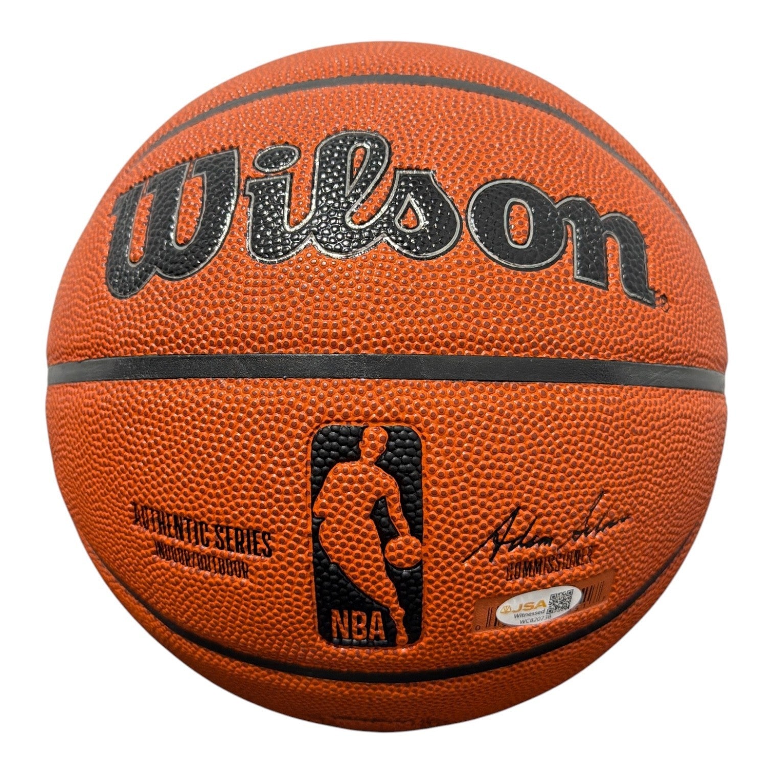 Glen Rice Signed Autographed Wilson NBA Basketball w/ 97 ASG MVP JSA Witness COA3