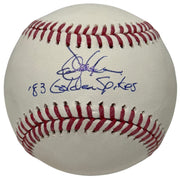 Dave Magadan Signed ROMLB Baseball w/ 83 Golden Spikes Insc JSA Witness COA0