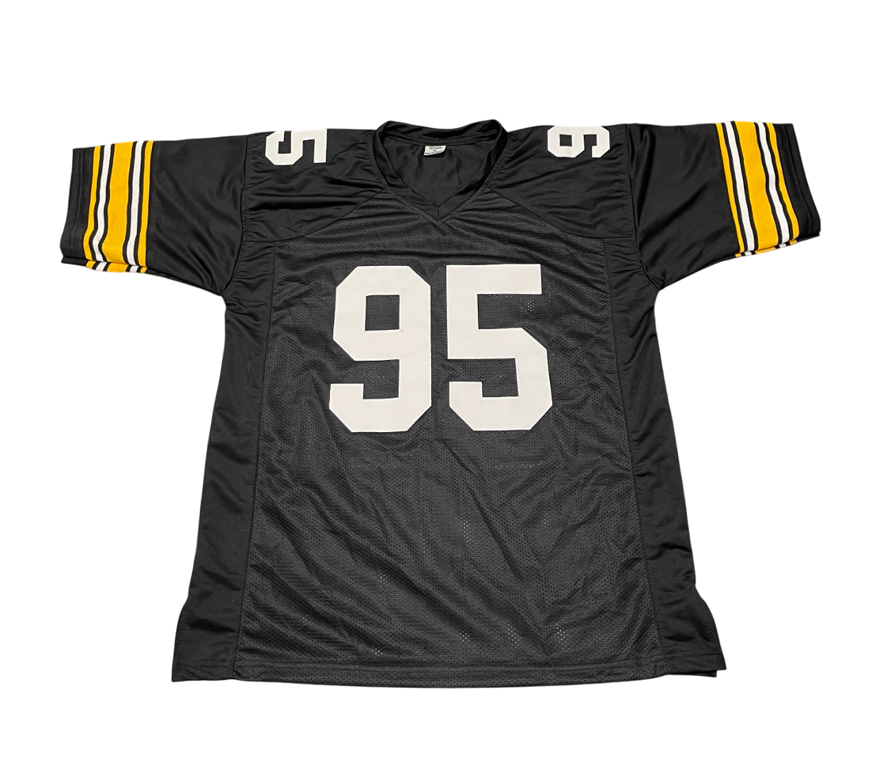 Greg Lloyd Signed Pittsburgh Steelers Custom Jersey Beckett Witness BAS COA2