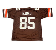 David Njoku Signed Cleveland Browns Custom Jersey Beckett Witness BAS COA0