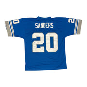 Barry Sanders Signed Autographed Detroit Lions M&N Jersey SCHWARTZ + JSA COA0