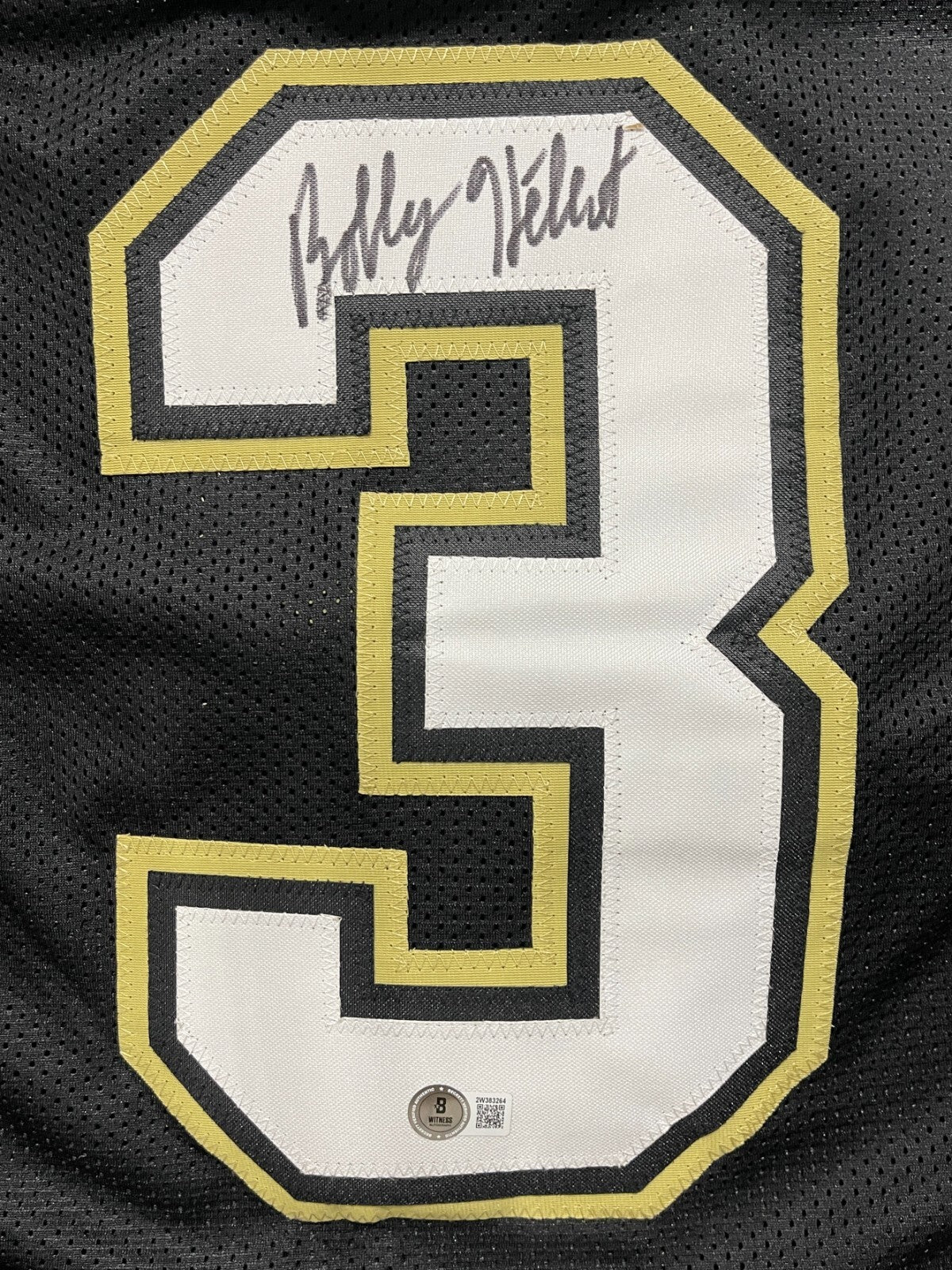 Bobby Hebert Signed New Orleans Saints Custom Jersey Beckett Witness BAS COA1