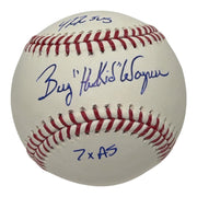 Billy "The Kid" Wanger Signed ROMLB Baseball w/ 3 Insc JSA COA Astros Mets0