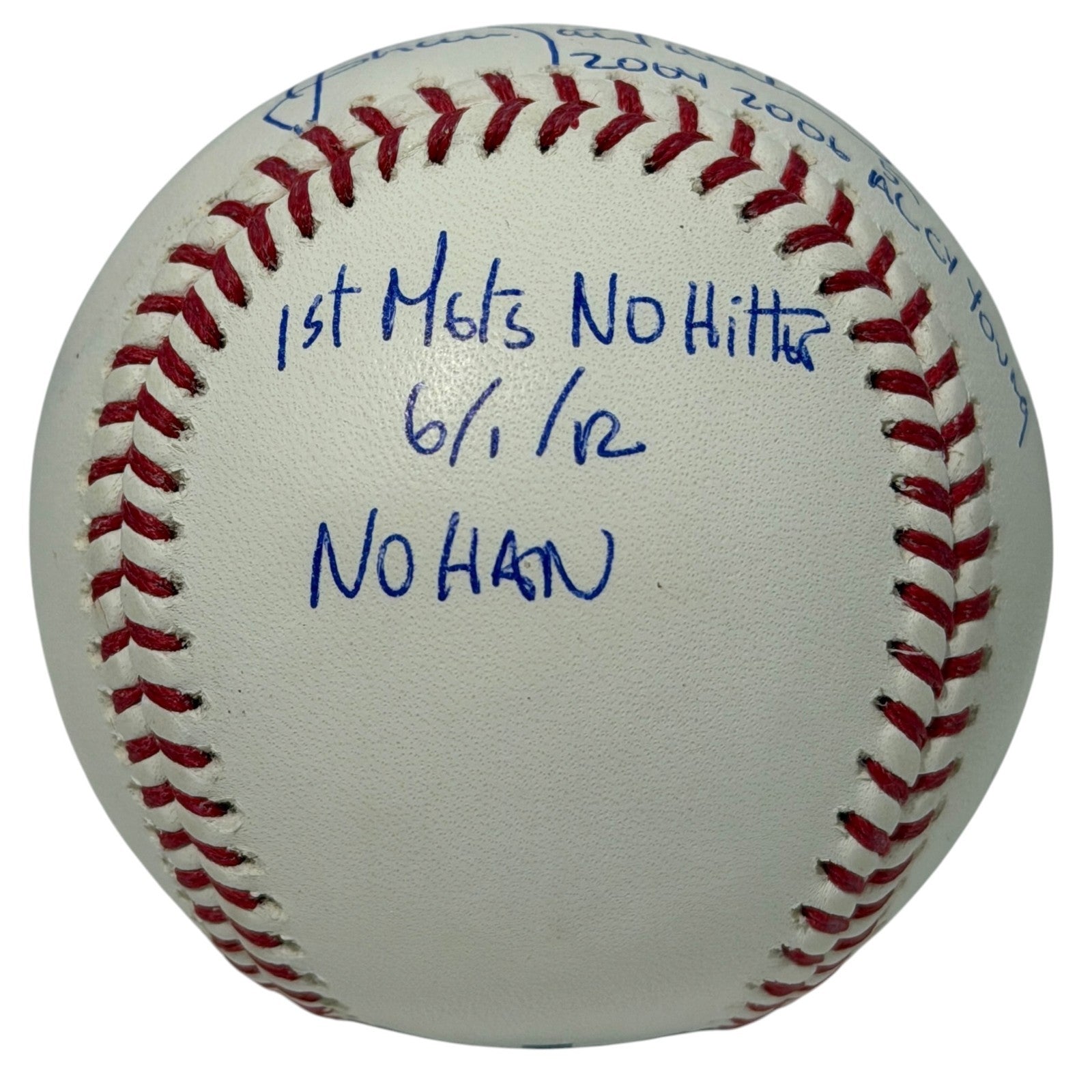 Johan Santana Signed Autographed ROMLB Baseball w/ 4 Stat Inscs JSA COA NY Mets2