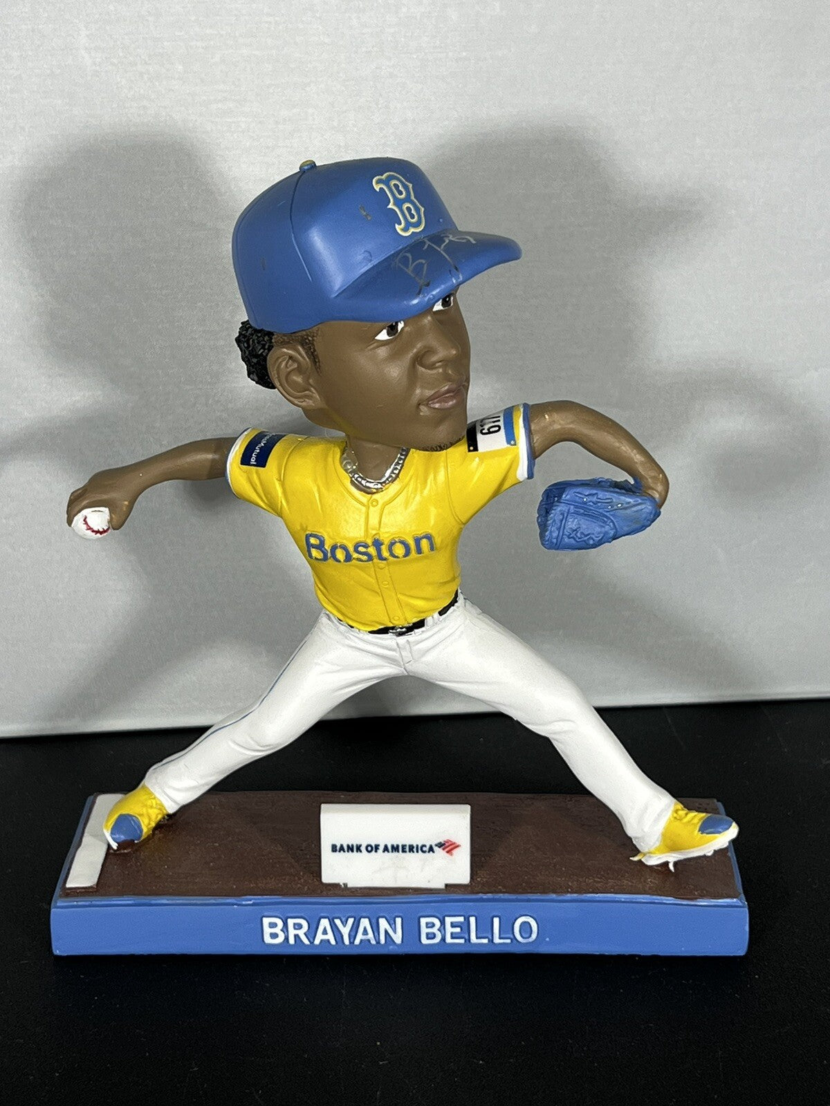 Brayan Bello Signed Auto Red Sox City Connect SGA Bobblehead 4/13/2024 BAS COA0