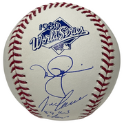 Mark McGwire & Jose Canseco Dual Signed 1989 World Series WS Baseball In JSA COA0