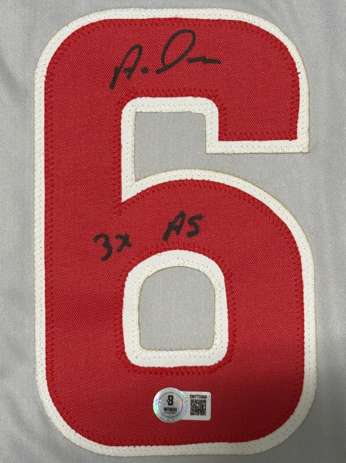 Aramis Ramirez Signed Chicago Cubs Custom Jersey w/ 3x AS Beckett Wit BAS COA1