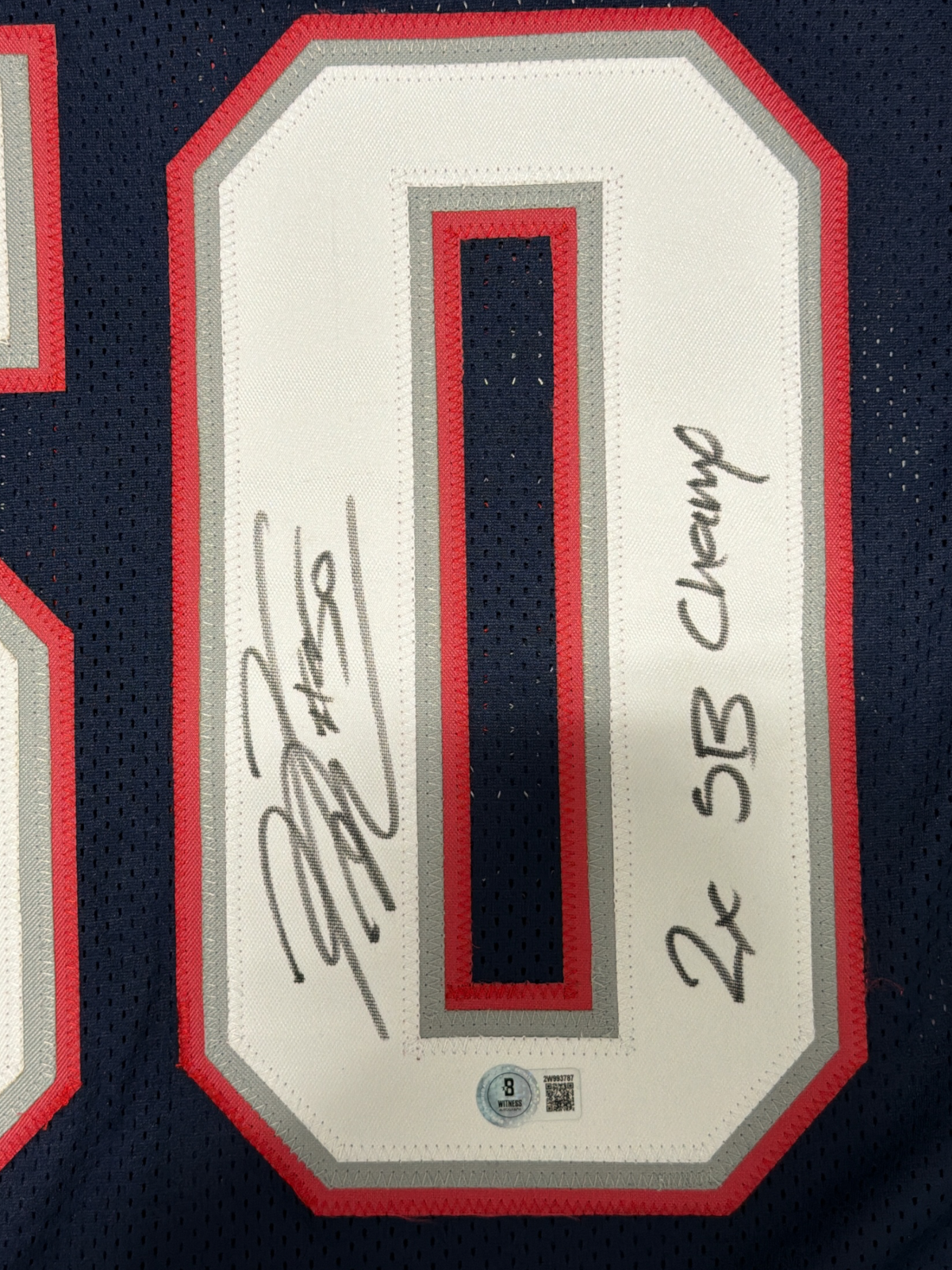 Rob Ninkovich Signed Patriots Custom Jersey w/ 2x SB Champ Beckett Wit BAS COA1
