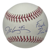 John Rocker Signed Autographed ROMLB Baseball w/ F**K Bin Laden JSA Witness COA0